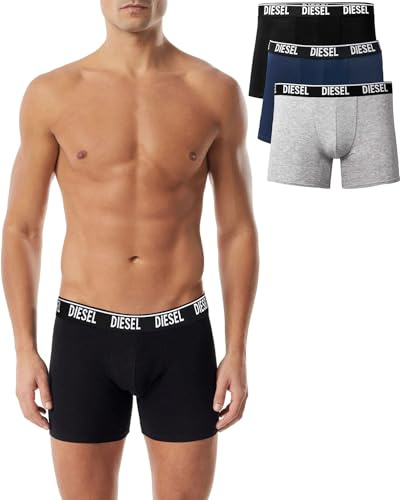 Diesel - (3er Pack Lange Herren Stretch Boxershorts - UMBX Sebastian, Größe:XL
