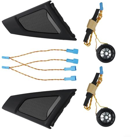 Altavoces de puerta delantera de coche para BMW para la serie F10 F11, tweeter de trompeta de audio de alta calidad, cubierta de tweeter y tweeter para pilar A en el coche