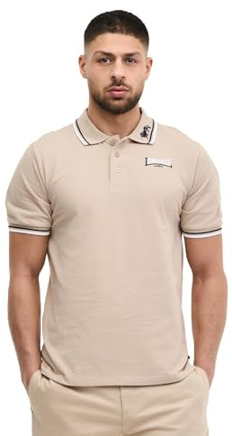 Lonsdale Herren-Polohemd aus Baumwolle, Slim Fit Kurzarm-Freizeithemd | Golfhemd aus weichem Stoff, mit Knopfleiste, leicht, atmungsaktiv und bequem – T-Shirts für Freizeit, Büro und den Alltag