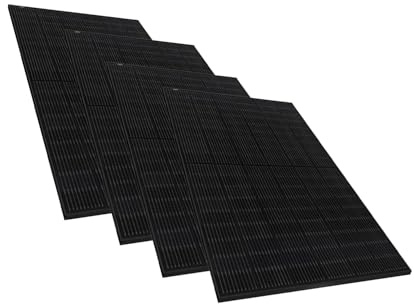 4x Solarmodul Sunpro 450 W BIFAZIAL Full Black Solarmodul für Balkonkraftwerke Solarpanel Photovoltaik PV-Anlage Glas-Glas Modul