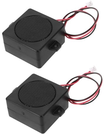 HINTRMENT Mini Altoparlante Full-range 5w 4ohm con Singola Cavità in Plastico e Metallo per Kit Elettronici e Macchine Pubblicitarie 2 Pezzi