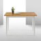 ZINUS Mesa de comedor de madera Becky de 114 cm, Mesa de cocina de madera maciza estilo casa de campo, Montaje sencillo