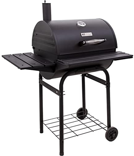 AMERICAN GOURMET 21302030 625 - Parrilla de carbón vegetal, color negro