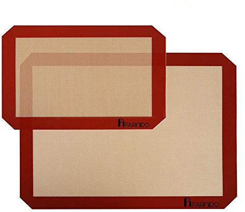 Silicone Baking Mat Sheet Set Oven Tray Liners Roll Mat - Non Stick Cookie Sheets Professional Grade