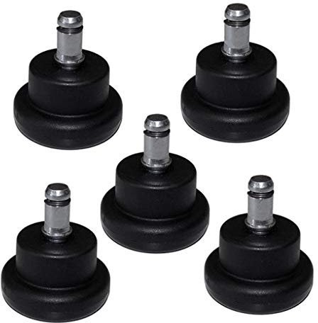 La Silla de Claudia – Pies fijos Silla Oficina. Tacos/topes para sustituir por Ruedas y Evitar Movimiento sillas giratorias de Escritorio. Enganche (Pin) de 11 mm.