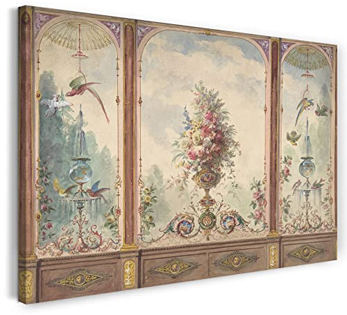 Printed Paintings Leinwand (120x80cm): Anonym, Britisch, 19. Jahrhundert - Entwurf für eine Wand