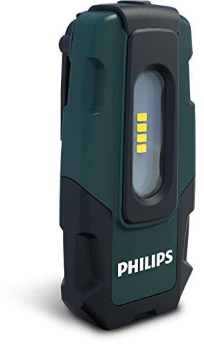 Philips EcoPro20 LED-Arbeitsleuchte, kompakte wiederaufladbare Werkstattlampe, Taschenlampe, 220lm, Powerbank Funktion, 1 Stück (1er Pack)