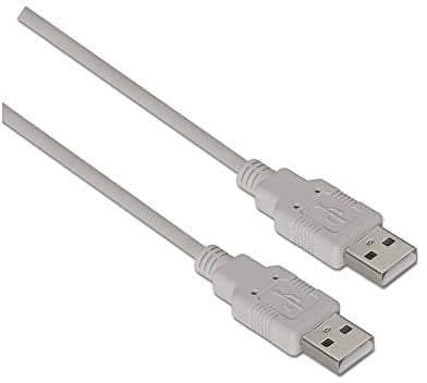 CABLE AISENS CONECTORES USB 2.0 TIPO-A MACHO A USB 2.0 TIPO-A MACHO 1M BEIGE A101-0021