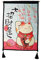 lachineuse - Tapisserie Murale Japonaise Maneki Neko Sakura - Décoration Japonaise à Suspendre - 65 x 45 cm - Chat Japonais Kawai - Lucky Cat - Tableau Mur - Fleurs de Cerisier - Idée Cadeau Japon
