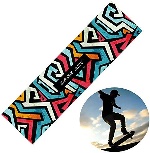 Schneespitze 83x23cm Skateboard rutschfest Griptape,Selbstklebend Aufkleber rutschfest Skateboard Grip Band Blatt Sandpapier,für Skateboard oder Longboard