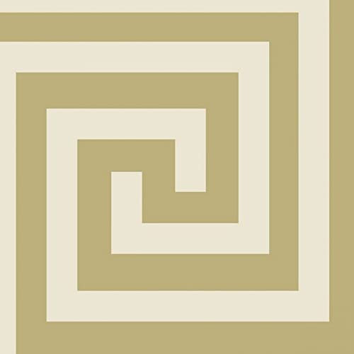 Debona Athena Champagne Gold Wallpaper 4012 - Designer Glitter Greek Keys