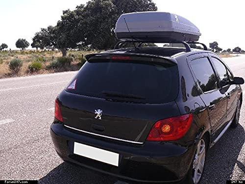 Luxyline Baguette de Coffre chromée pour Peugeot 106 107 108 205 206 306 307 406 407 806 807 1007 3008 4007 4