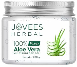 Jovees Herbal 100% Pure Aloe Vera Multipurpose Gel | Size: 200gm x Pack of 1 | For Face, Skin & Hair | For Both Men & Women | Use for Daily | Paraben Free | Very Lightweight | Non-Greasy