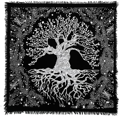 Indian Consigners Wurzelbaum des Lebens Altar Tuch Hexerei Hexerei Tischdecke Ändern Heilig Tischtuch Spirituell Buchstabieren Hexe Tarot-Spread