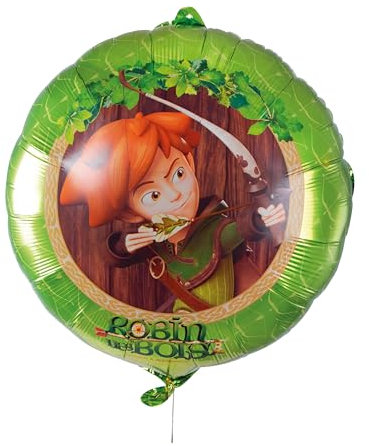 P' Clown Robin Hood Deko-Zubehör – offizielles Lizenzprodukt – für Dekoration für Kindergeburtstag, Karneval, Kostümpartys (Folienballon – Robin – Ø 40 cm)