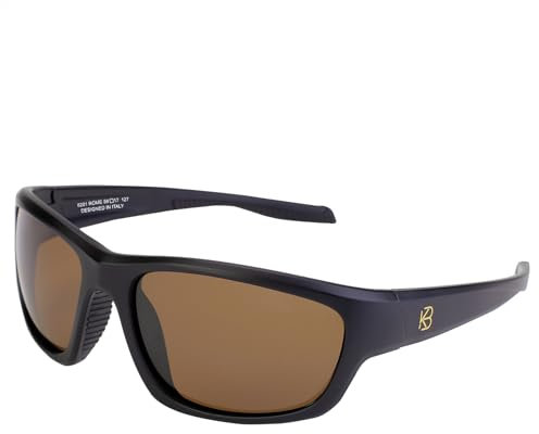 BUNVICK Polarisierte Hochleistungs-Sonnenbrillen aus Echtem Glas für Männer und Frauen, italienisches Design, Anti-Glare, UV400, Corning Echtes Glas Linsen(8201 Rome Brown)
