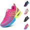 Hitmars Scarpe da Running Corsa Donna Respirabile Leggero Scarpe da Ginnastica Sportive Fitness Running Sneakers Basse Interior Casual all'Aperto Rosso EU 38