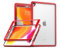 Per iPad Mini 6 Case, Dual Layer Hard PC Soft TPU Bumper Hybrid Shockproof, Slim Fit Leggero Cover per iPad Mini 6 8.3 pollici 2021, Rosso