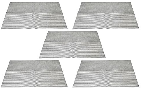vhbw 5x Filter Vliesfilter kompatibel mit Klarstein 60 cm Dunstabzugshaube | 57 x 47 x 0,3 cm, Mikrovlies