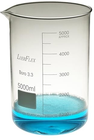 LUERFLEX Borosilicone Glass 3.3 Griffin Beaker 5000ML Pack of 1