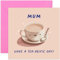 Old English Co. Funny Birthday Cards for Mum - 'Tea-rrific Day' Humorous Pun Birthday Card for Her - Cute Thank You Card for Women - Cup of Tea Well Done Card | Blank Inside with Envelope
