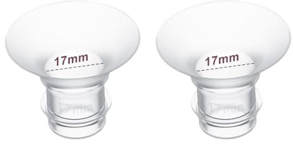 Insertos de brida de 17 mm, 2 unidades, compatibles con Momcozy S12 Pro/S9 Pro/S12/S9, adecuado para Medela/Spectra/Elvie/Willow/TSRETE escudos/bridas de 24 mm, reduce el túnel de 24 mm hasta 17 mm, 2