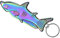 FRUHLING Mini coltello tascabile portachiavi piccolo coltello pieghevole apribottiglie in acciaio inox coltello da pacco tagliacarte coltello da cintura coltello da sopravvivenza all'aperto