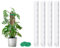 MIXC Monstera - Asta per piante rampicanti, 4 pezzi, 61 cm, in plastica, per piante rampicanti, piante da appartamento, con 3 m, nastro in velcro