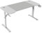 Mars Gaming MGD-ERGO140, Mesa Altura Ajustable 3 Posiciones, Superficie Ergonómica, Estructura Metálica, Alfombrilla XXL, Soporte Auriculares + Bebida, Gestión Cableado, Mesa Gaming 140x60cm, Blanco