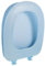 DOITOOL Wc Vorleger Weicher Toilettensitz Abnehmbarer Toilettendeckel Aus Komfortabler Wc Sitz Für Badezimmer Idealer Ersatz Für Standard Toiletten Sanftem Hellblau u Form Toilettenaufsatz