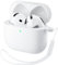 ORNARTO für AirPods 4 Hülle 2024, Schützende Flüssig Silikon Hülle für AirPods 4 2024 Hybrid Skin Front LED Sichtbar Silikon Hülle - Weiß