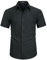 HISDERN Men's Black Shirts Short Sleeve Solid Regular Fit Button Down Shirts for Men Non Iron Formal Casual Office, XL