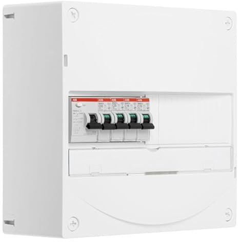 ABB Tableau 1 rangée pré-équipé 1 inter. diff. 63A type A + 4 disjoncteurs