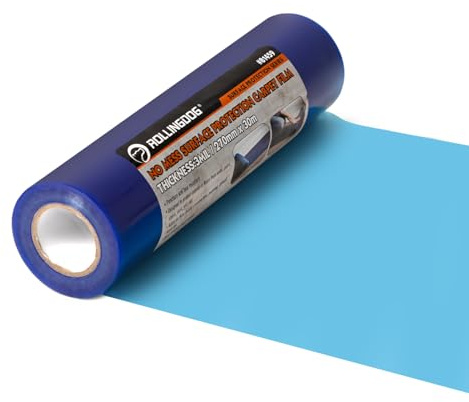 ROLLINGDOG Carpet Protector Roll- Carpet Protection Film, Self Adhesive Carpet Protector for Protecting Carpets from dust(270mm*30m)