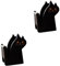 Mikikit 2St Bandschneider büroartikel büromaterial bürozubehör retro styles süßes Briefpapier katze bürobedarf süßer Klebebandabroller Tape Dispenser Schreibtisch niedlich hölzern Black