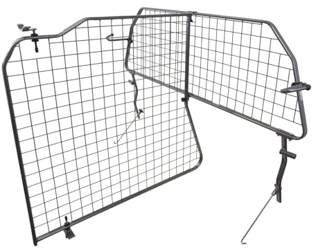 Travall Dog Guard & Divider Bundle Compatible Land Rover Discovery SUV (2009-2016) | Vehicle Specific Boot Guard & Luggage Barrier Load Separator Heavy Duty Powder Coated Steel Pet Barrier