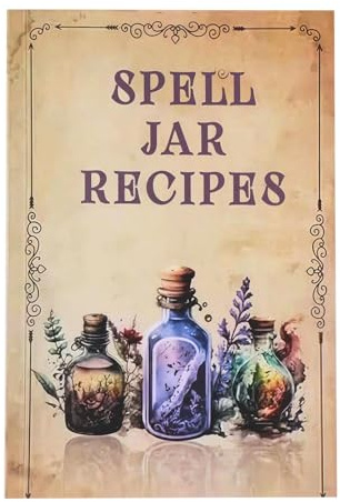 Rezepte für Zauberglas, Hexenzauberhandbuch, verzaubertes Rezeptbuch, magische Rituale, Schritt-für-Schritt-Anweisungen, hochwertiger Druck, Taschengröße, Versammlungen