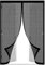 Zanzariera Magnetica 100 x 240 cm Zanzariera Magnetica per Porta Anti Zanzare Mosche Insetti Varie Taglie Zanzariere Magnetiche per Porte Finestre, Nero