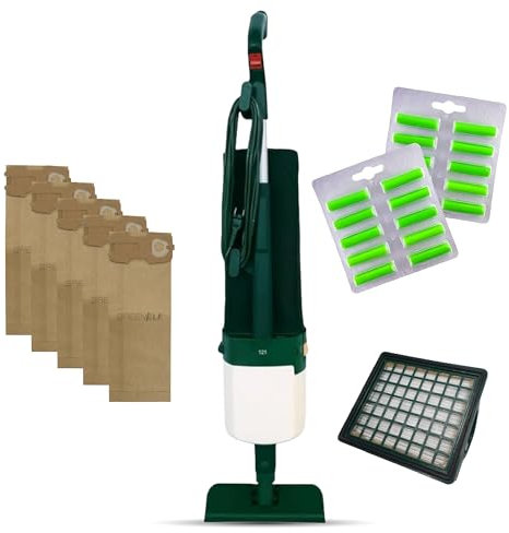 Scopa Elettrica Folletto VK 121 – Aspirapolvere Folletto Rigenerato con 8 Anni di Forniture incluse | Iconico Modello Testato e Pronto all’Uso, Potente con Garanzia 24 Mesi