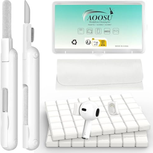 AOOSU Cleaning Putty, Phone Cleaning Kit, Remove Ear Wax&Dirt&Gunk from Device's Small Crevices, for Cleaner Kit for Charging/Case/Headphones/Phone/Electronics White
