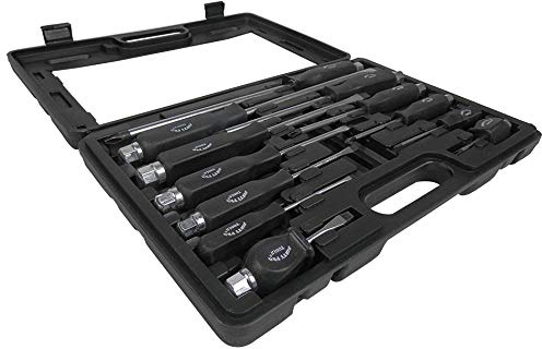 Dirty Pro Tools™ 12 Piece Heavy Duty Engineers Mechanics Screwdriver Set with Hex Bolsters + Case