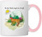 Spreadshirt Janosch Günter Kastenfrosch Tigerente Tasse, One size, Weiß/Pink, Keramik, 325 ml, Kaffeetasse mit Henkel