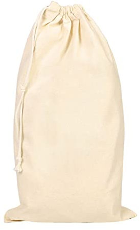 Vintage Style 100% Cotton Traditional Cotton Bread Bag with Drawstring Pull (CV33)