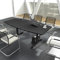 Weber Büro Easy Konferenztisch Bootsform 180x100 cm Anthrazit Besprechungstisch Tisch, Gestellfarbe:Anthrazit
