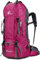 Bseash 60L Wasserdichter leichter Wanderrucksack mit Regenschutz, Outdoor Sport Tagesrucksack Multifunktions Reisetasche für Klettern Camping Reisen (Rosarot)