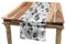 ABAKUHAUS Modern Tischläufer, Flüchtige Zeilen Streifen, Esszimmer Küche Rechteckiger Dekorativer Tischläufer, 40 x 225 cm, Anthrazit Grau
