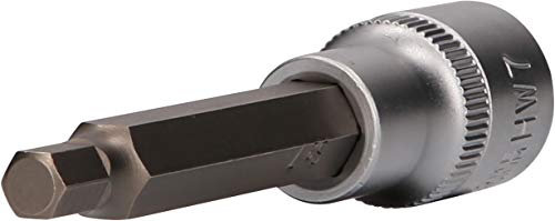 BRILLIANT TOOLS BT022872 Douille six pans creux 1/2, longueur 100 mm, 7 mm [Powered by KS TOOLS]