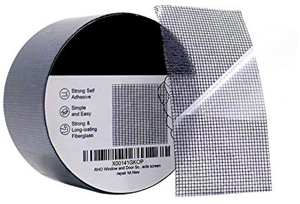 prom-note Fliegengitter Reparatur Set Stark Selbstklebend Glasfaser Reparatur Klebeband Für Fenster Tür Loch Von Insektenschutz Magnet Fliegenvorhang Garten Poolschirme Reparatur-Band