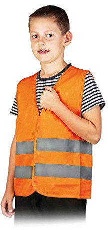 Reis Kos-Kids_Pxs Warnweste, Orange, XS (120-140 cm) Größe