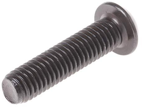 RS PRO Linsenkopf Innensechskantschraube, Stahl schwarz passiviert, M6 x 1mm, 25mm, Packung a 100 Stück